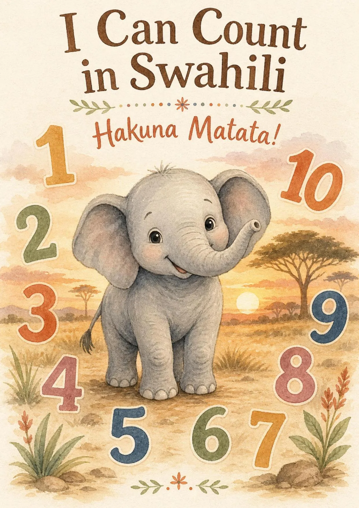 I Can Count in Swahili โ Hakuna Matata (PDF) cover
